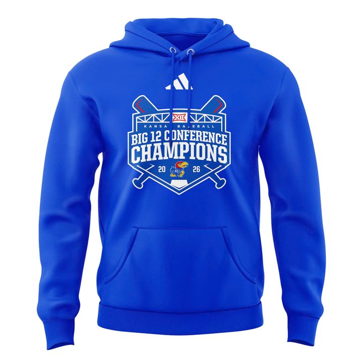 Kansas Jayhawks baseball 2026 Big 12 Conference Regular Season Champions Hoodie