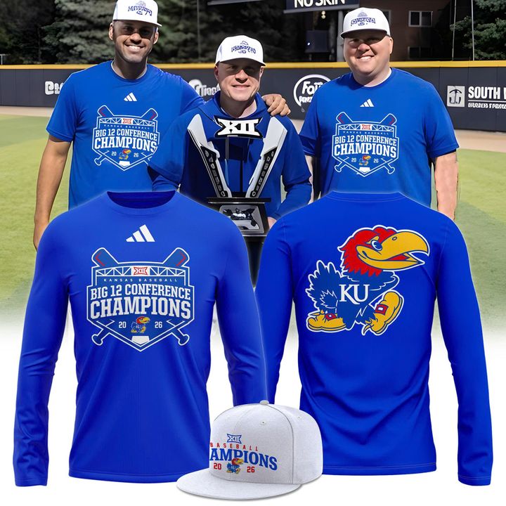 Kansas Jayhawks baseball 2026 Big 12 Conference Regular Season Champions Long Tee