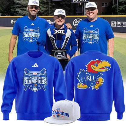 Kansas Jayhawks baseball 2026 Big 12 Conference Regular Season Champions Sweatshirt