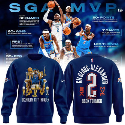 Special Edition Signed Shai Gilgeous-Alexander 2026 MVP Sweatshirt