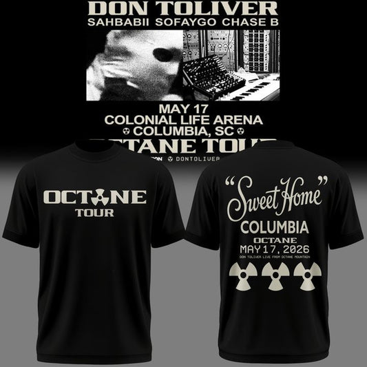 Exclusive Don Toliver OCTANE Tour Comlumbia, SC Tshirt 2026