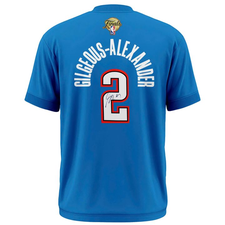 Shai Gilgeous Alexander BACK-TO-BACK MVP Blue T-Shirt