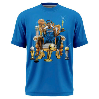 Shai Gilgeous Alexander BACK-TO-BACK MVP Blue T-Shirt V2