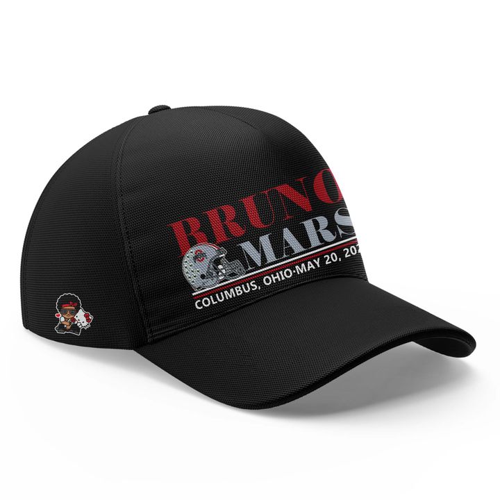 Bruno Mars x Ohio State Buckeyes Football - The Romantic Tour x Ohio Stadium Tshirt
