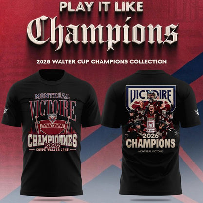 Adult & Kids Montreal Victoire Royalty Champions Locker Room 2026 T-Shirt