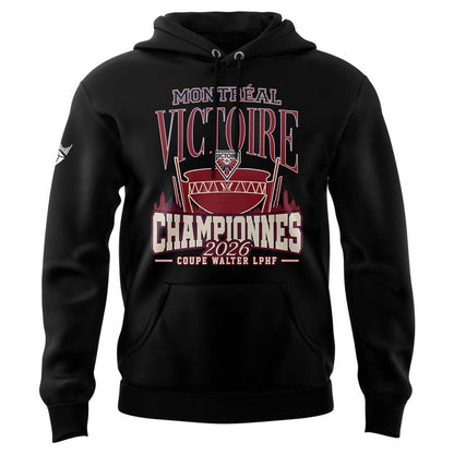 Unisex Montreal Victoire Royalty Champions Locker Room 2026 Hoodie