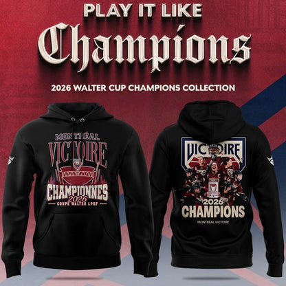 Adult & Kids Montreal Victoire Royalty Champions Locker Room 2026 Hoodie