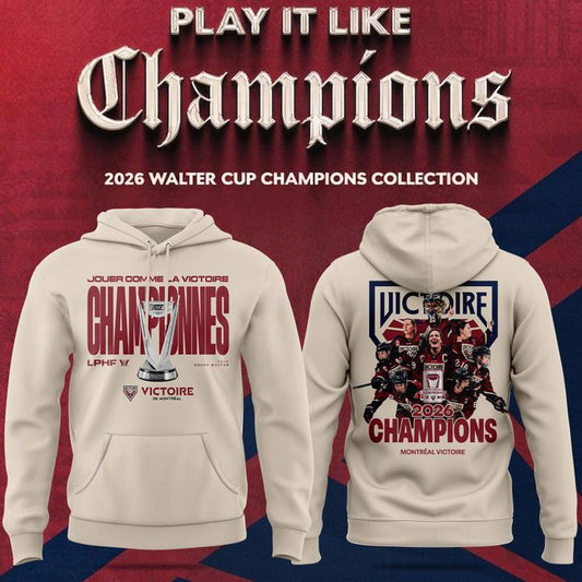 Adult & Kids Montreal Victoire Stadium Essentials Champions Big Cup 2026 Urban Hoodie