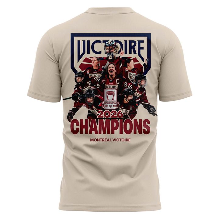 Adult & Kids Montreal Victoire Stadium Essentials Champions Big Cup 2026 Urban T-Shirt