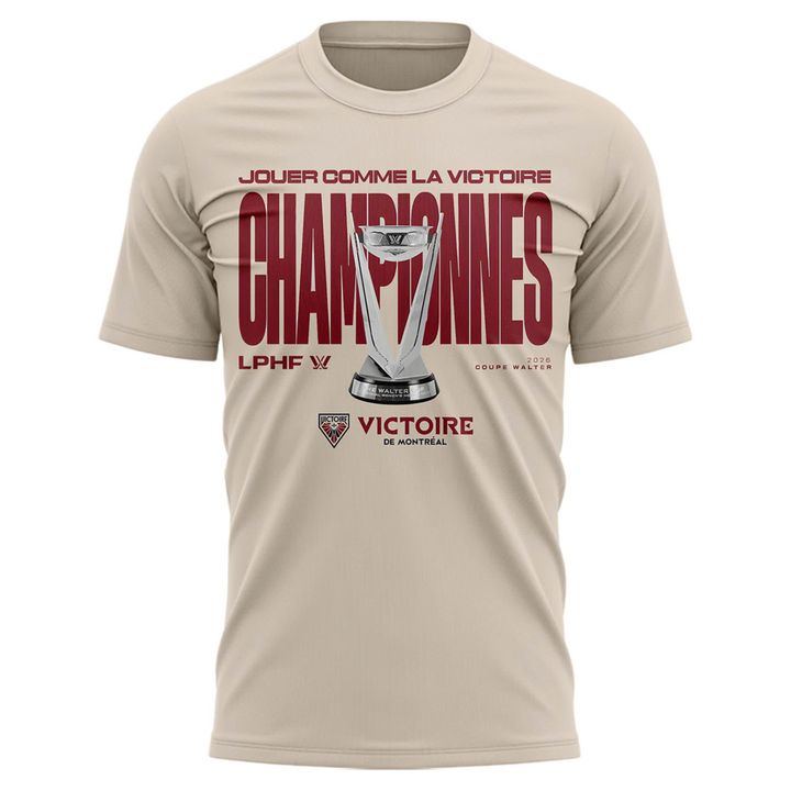 Unisex Montreal Victoire Stadium Essentials Champions Big Cup 2026 Urban T-Shirt