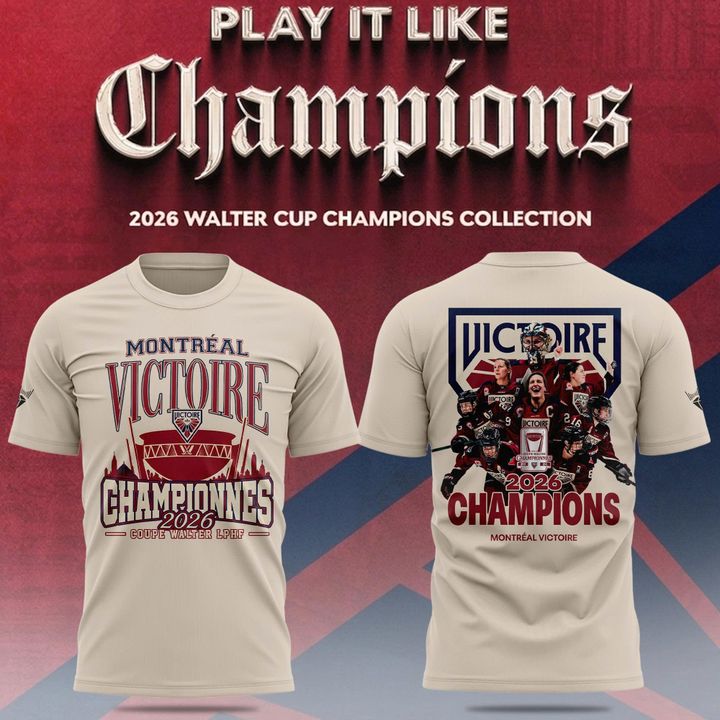 Adult & Kids Montreal Victoire 2026 Champions Locker Room Sand T-Shirt