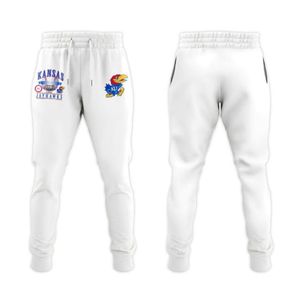 Kansas Jayhawks White 2026 Big 12 Baseball Tournament Champions Locker Room Hoodie V3