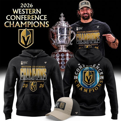 Unisex Vegas Golden Knights 2026  Western Conference Champions Hoodie