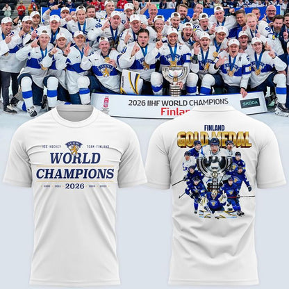 Leijonat Champions 2026 White T-Shirt