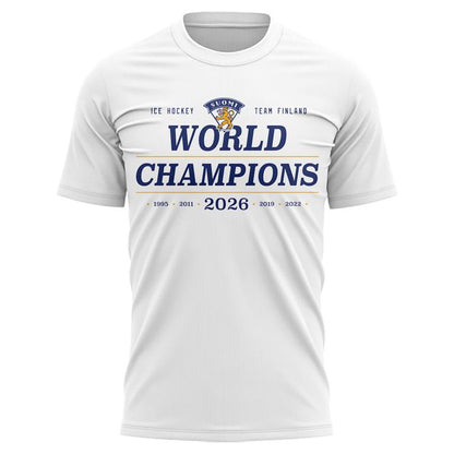 Leijonat Champions 2026 White T-Shirt
