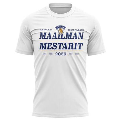 Leijonat Maailmanmestarit 2026 White T-Shirt