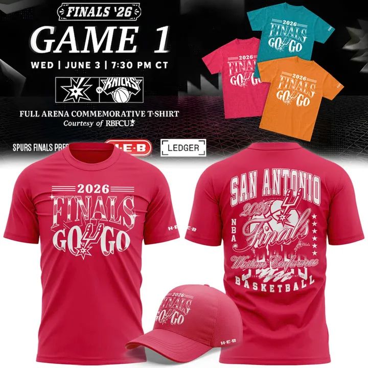 San Antonio Spurs 2026 Finals T-Shirt - Pink