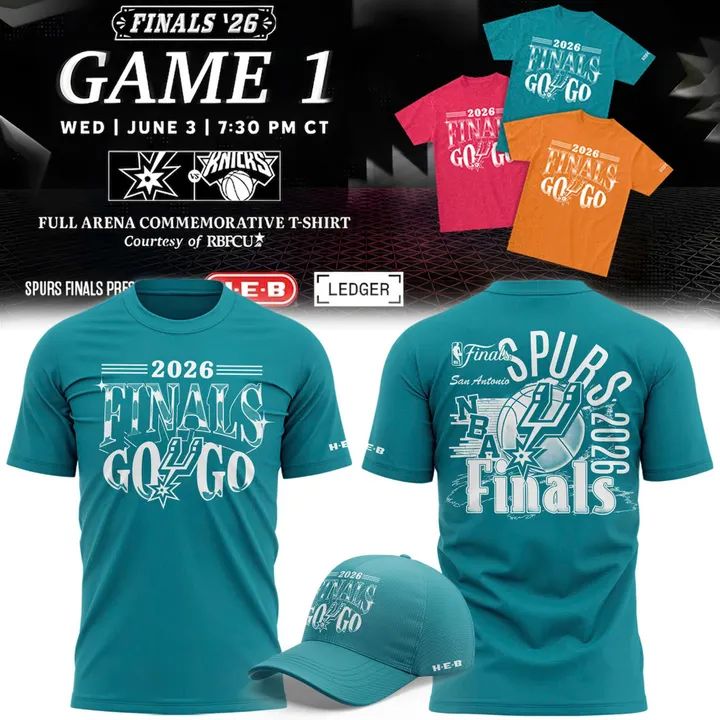 San Antonio Spurs 2026 Finals T-Shirt - Blue