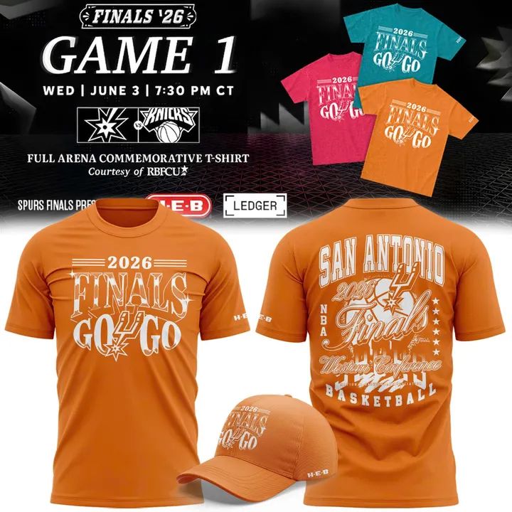 San Antonio Spurs 2026 Finals T-Shirt - Orange