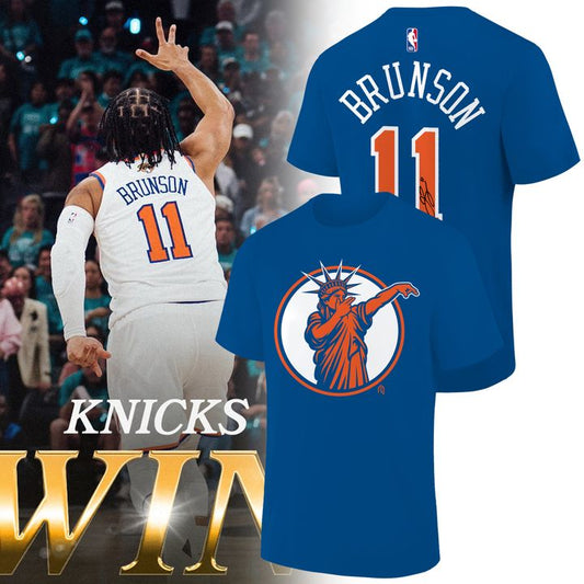 Statue Of Liberty The Finals New York Knicks shirt - Jalen Brunson Signature