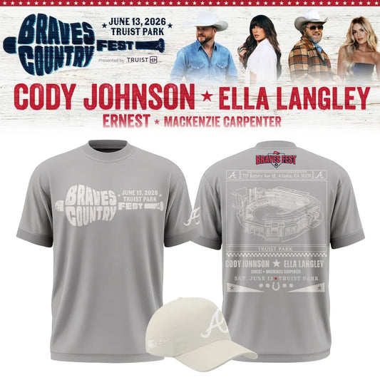 Limited Edition Atlanta Braves 2026 Country Fest T-Shirt