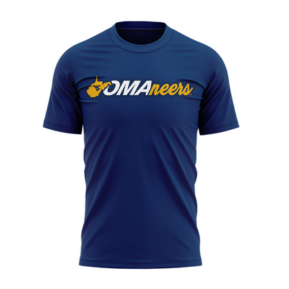West Virginia Mountaineers 2026 NCAA Baseball Men's College World Series Omaneers Navy T-Shirt