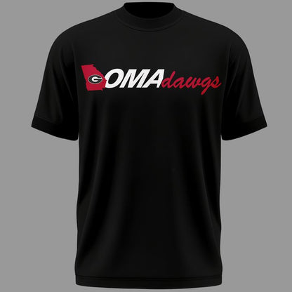 Limited Edition "Omadawgs" Black T-Shirt Georgia Baseball CWS2026