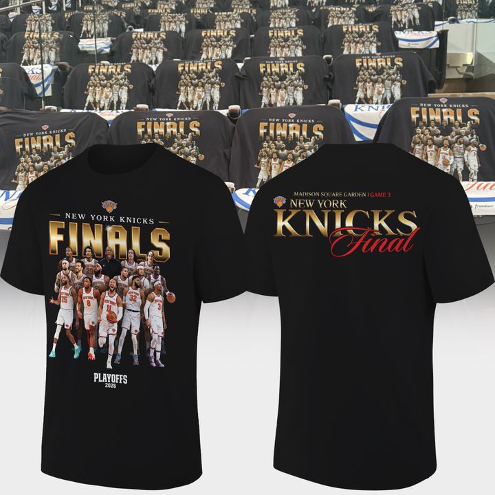 1. New York Knicks 2026 Finals Game 3 Black Tshirt