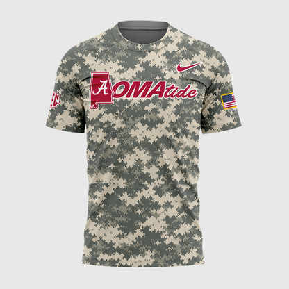 2.Alabama Crimson Tide 2026 Baseball College World Series OmaTide Camo T-Shirt