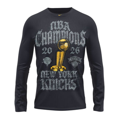 2026  Finals Champions Limited Edition On Court Long Sleeve Shirt - Gray