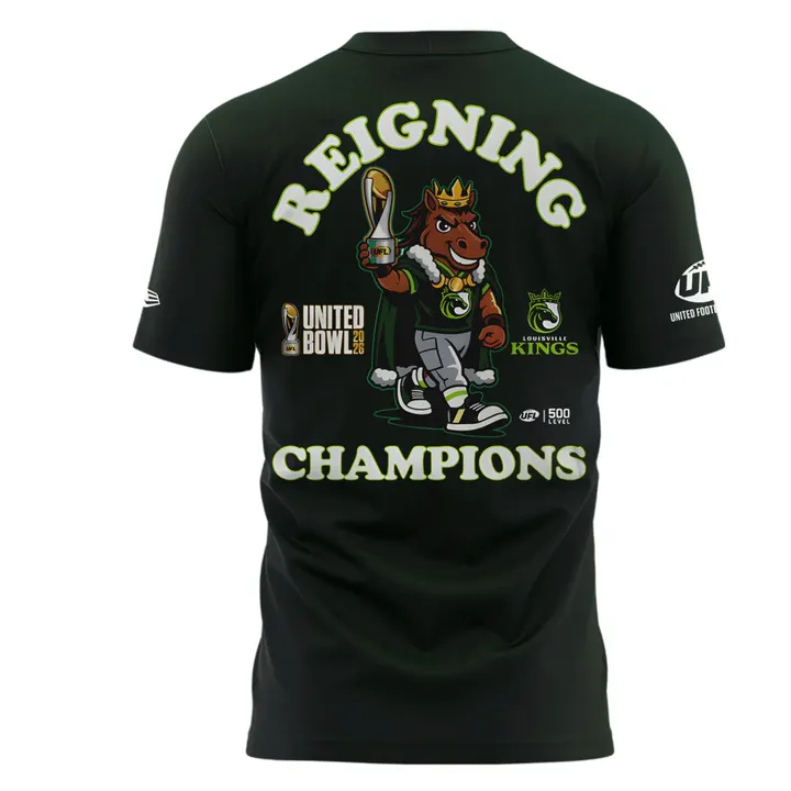 Louisville Kings United Bowl Champions 2026 Reigning Champions T-Shirt_1002