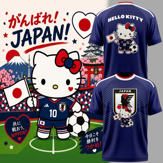 Limited Edition Japan Soccer x Hello Kitty Shirt