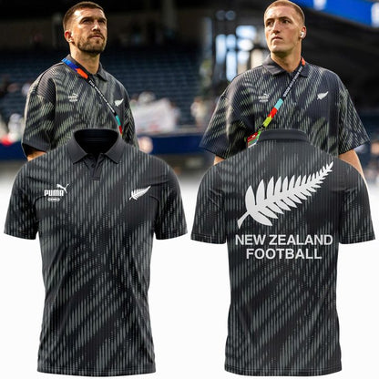 New Zealand National Football Team 2026 Black Polo Shirt(v1)