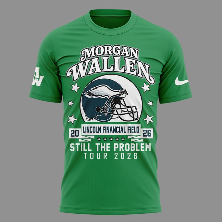 Morgan Wallen x Philadelphia Eagles - Still The Problem Tour 2026 T-Shirt