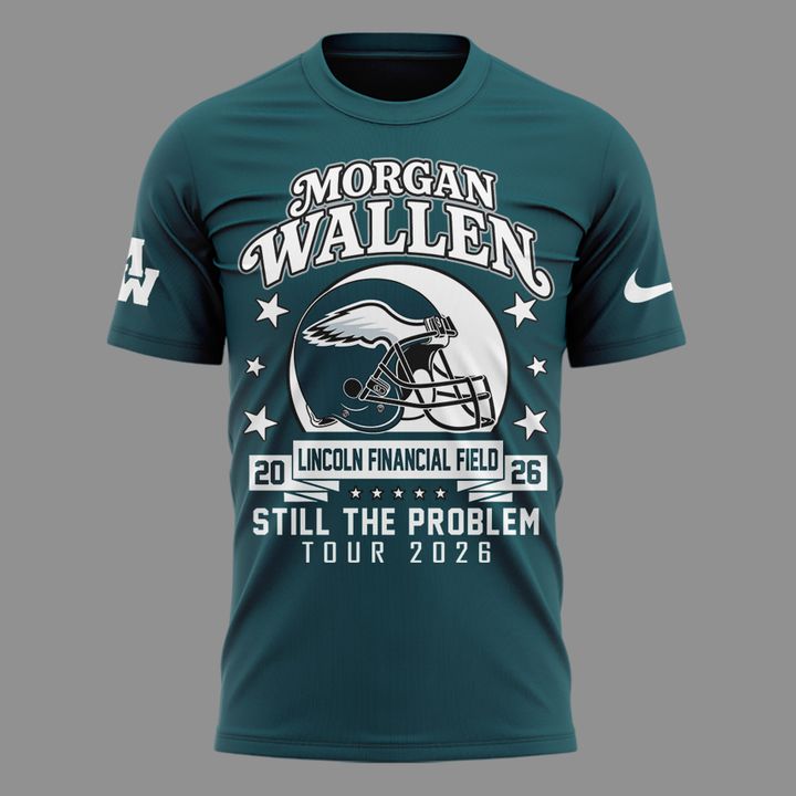 Exclusive Morgan Wallen x Philadelphia Eagles - Still The Problem Tour 2026 T-Shirt