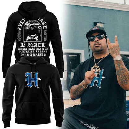 Exclusive Rest in Peace Houston Hoodie - Black