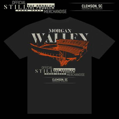 Clemson Tigers x Mogan Wallen Black Tee