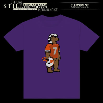 Clemson Tigers x Mogan Wallen Purple Tee