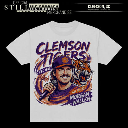 1. Clemson Tigers x Mogan Wallen Graphic Tee