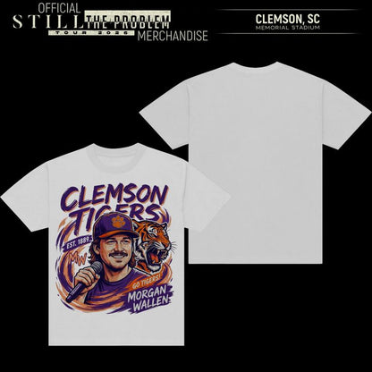 1. Clemson Tigers x Mogan Wallen Graphic Tee