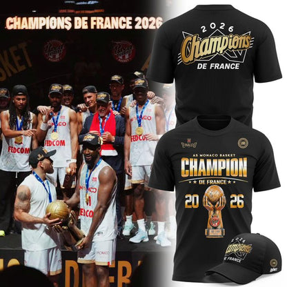 AS Monaco Basket 2026 French League Champions T-shirt
