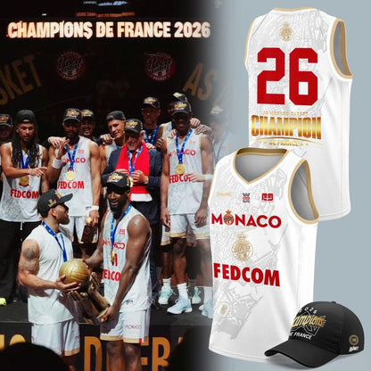 AS Monaco Basket 2026 French League Champions Jersey