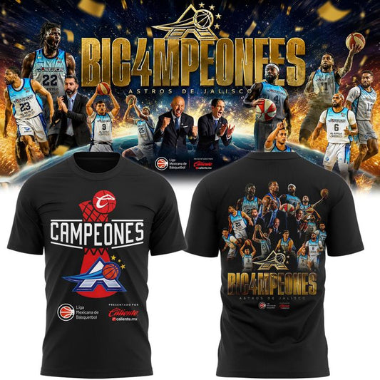 Astros de Jalisco 2026 CIBACOPA Champions Basketball T-Shirt