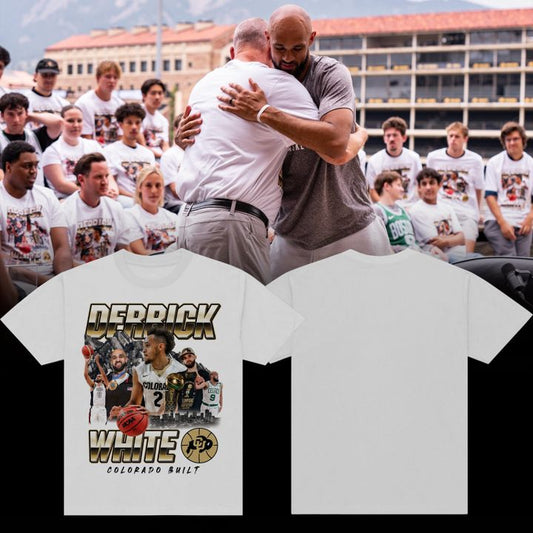 Limited Edition Derrick White x Colorado Buffaloes White Tee