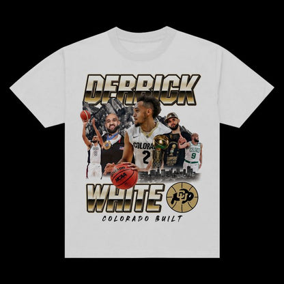 Limited Edition Derrick White x Colorado Buffaloes White Tee