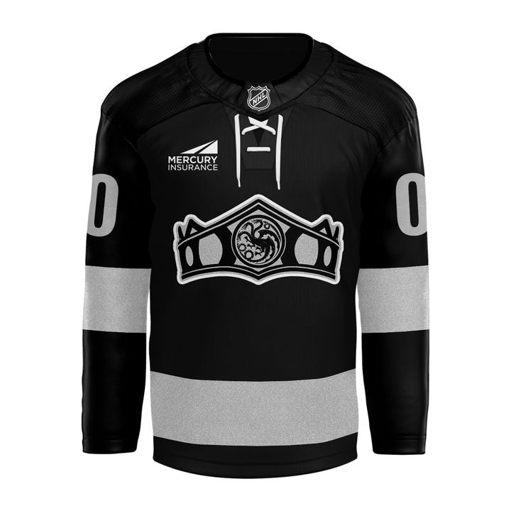 Los Angeles Kings × House of the Dragon: The Rightful Queen Black Limited Edition Jersey
