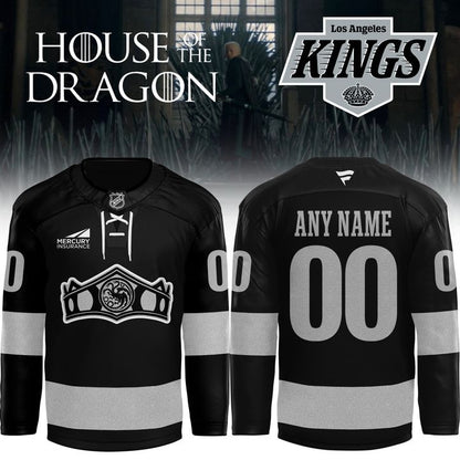 Los Angeles Kings × House of the Dragon: The Rightful Queen Black Limited Edition Jersey