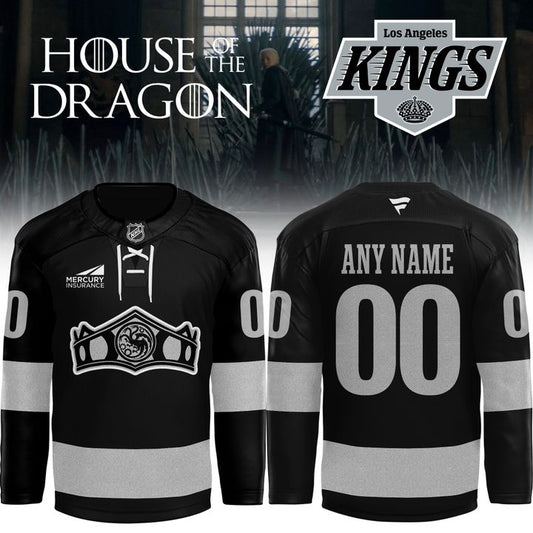 Los Angeles Kings × House of the Dragon: The Rightful Queen Black Limited Edition Jersey