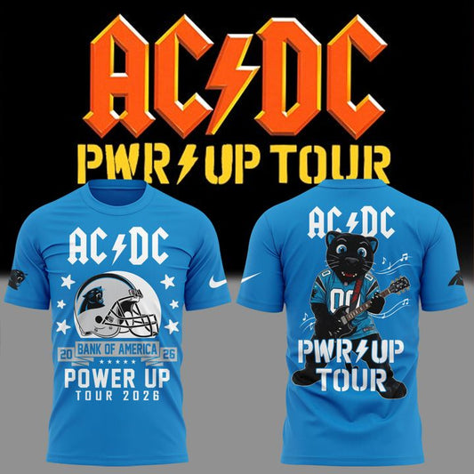 Special Tshirt AC/DC x Carolina Panthers - Power Up Tour 2026 T-Shirt