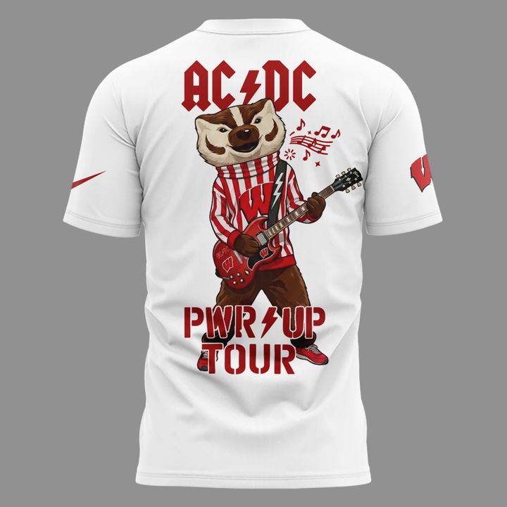 09. Special Edition AC/DC x Wisconsin Badgers Football - Power Up Tour 2026 T-Shirt